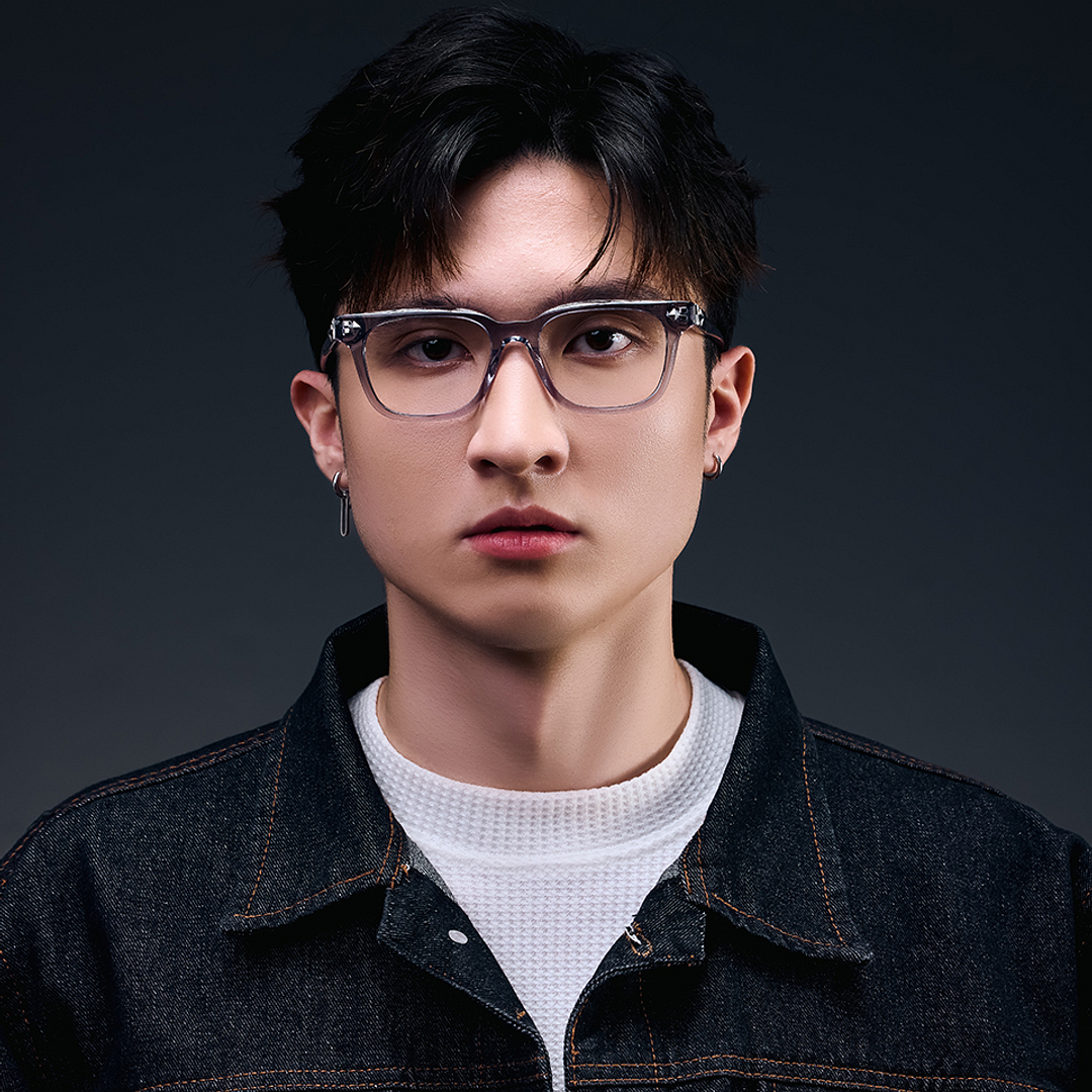 Lenskart STUDIO Gray Transparent Full Rim Square right side