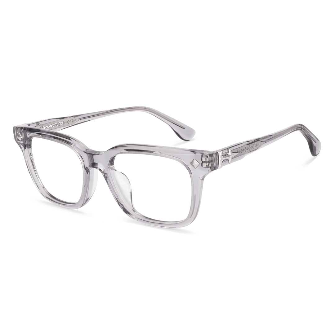 Lenskart STUDIO Gray Transparent Full Rim Square right side