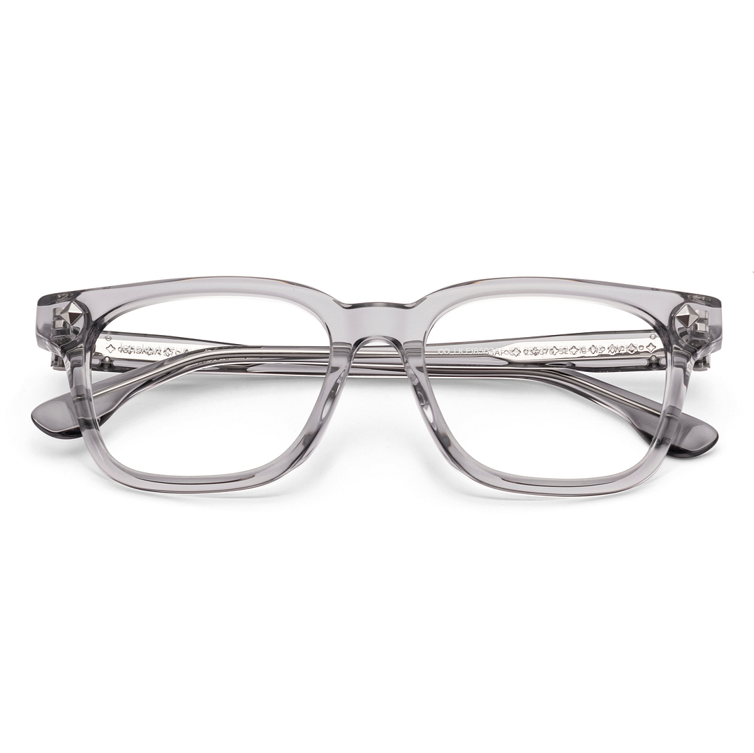 Lenskart STUDIO Gray Transparent Full Rim Square left side