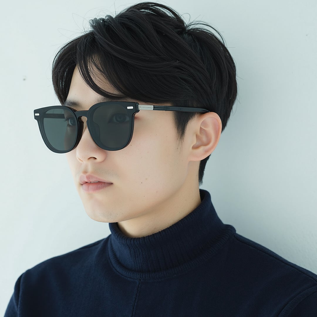 Lenskart STUDIO Gray Transparent Full Rim Square left side