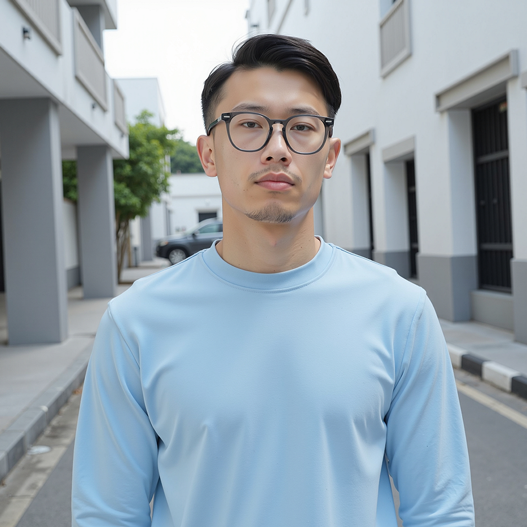 Lenskart STUDIO Gray Transparent Full Rim Square left side