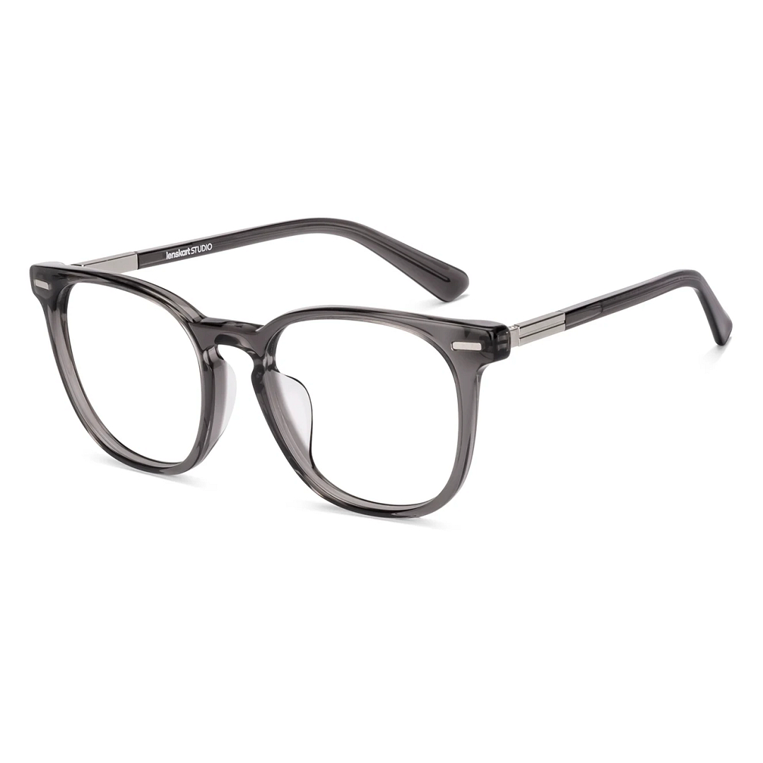 Lenskart STUDIO Gray Transparent Full Rim Square right side