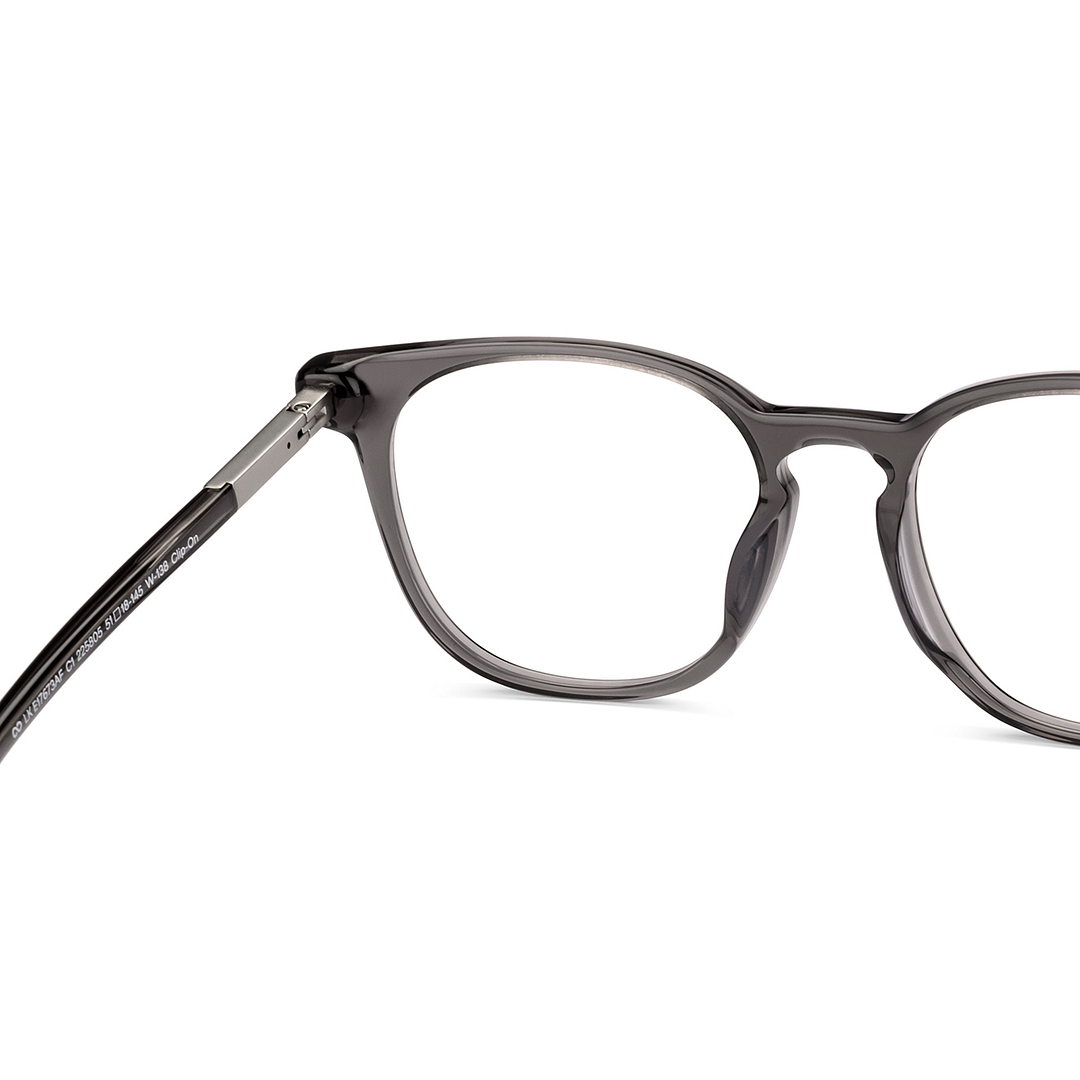 Lenskart STUDIO Gray Transparent Full Rim Square left side