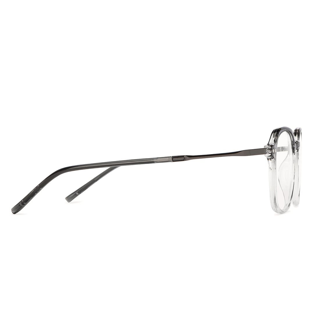 Lenskart Air Gray Transparent Full Rim Square left side