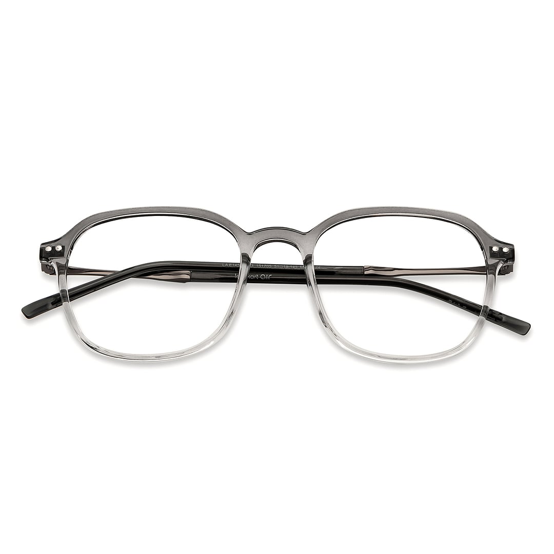 Lenskart Air Gray Transparent Full Rim Square left side