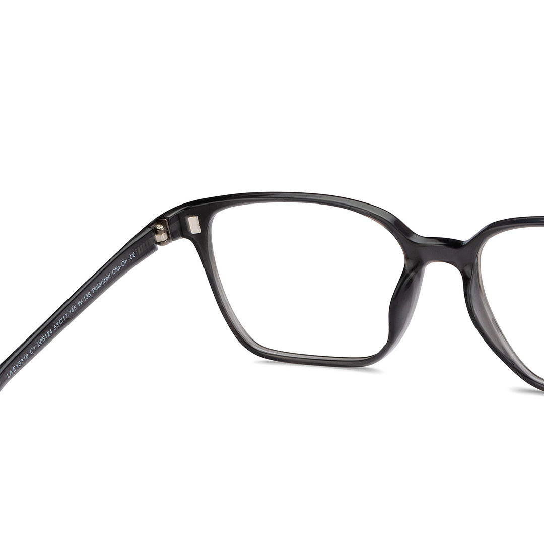 Lenskart Air Online Gray Transparent Full Rim Square left side