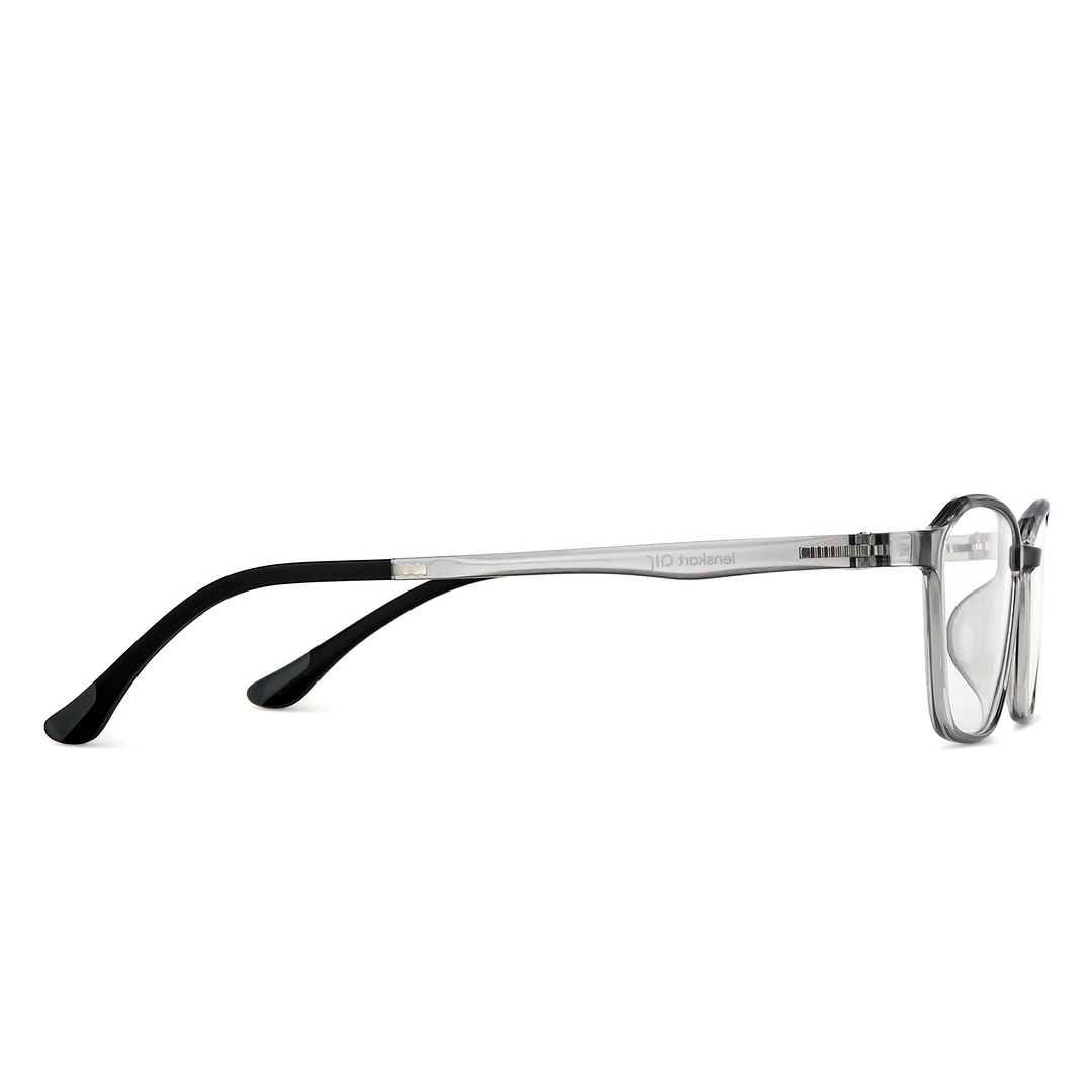 Lenskart Air Online Gray Transparent Full Rim Rectangle left side