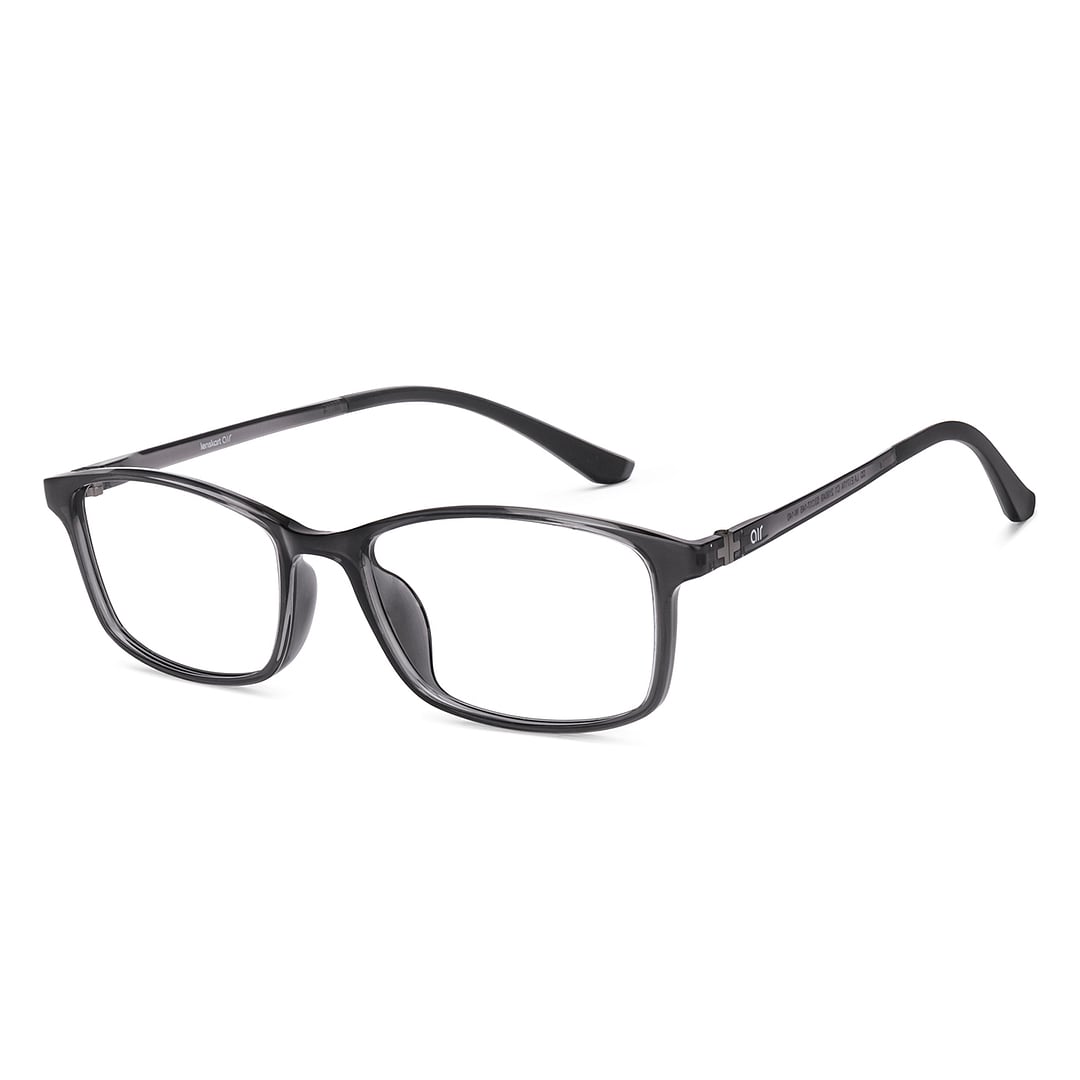 Lenskart Air Online Gray Transparent Full Rim Rectangle left side