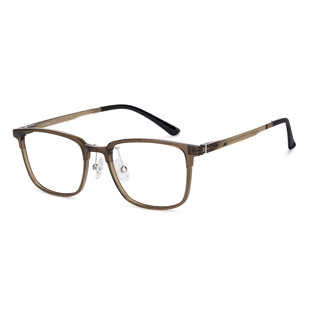 Lenskart Air Gray Transparent Full Rim Square left side