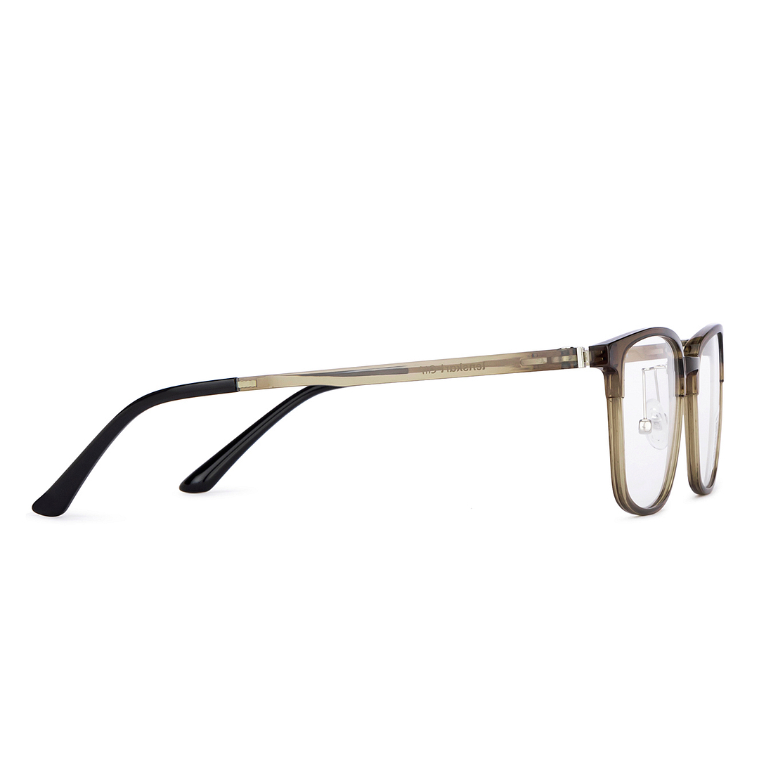 Lenskart Air Gray Transparent Full Rim Square left side