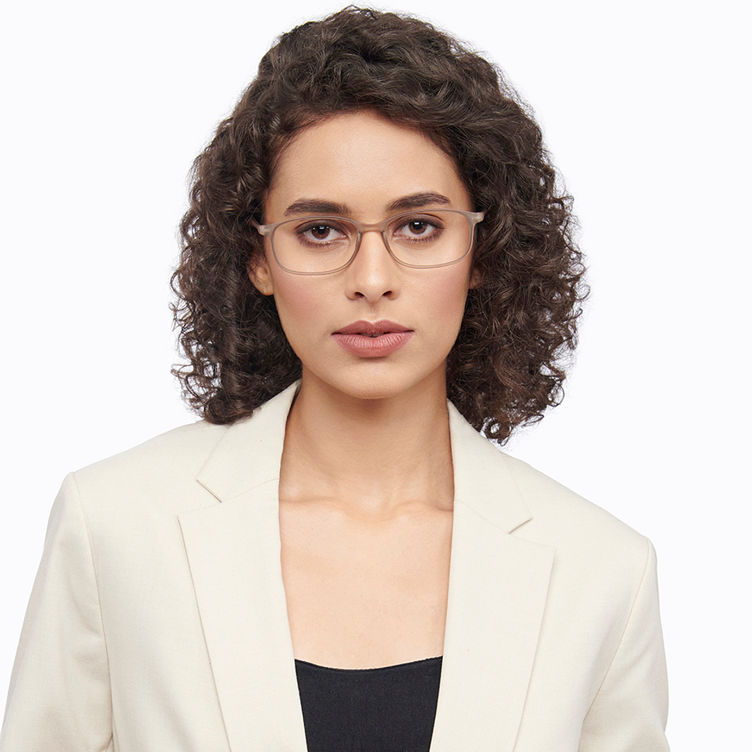 Lenskart READERS Gray Light Gray Full Rim Rectangle Lenskart READERS LR E13698 Only for 1 75 Prefitted Powers right side