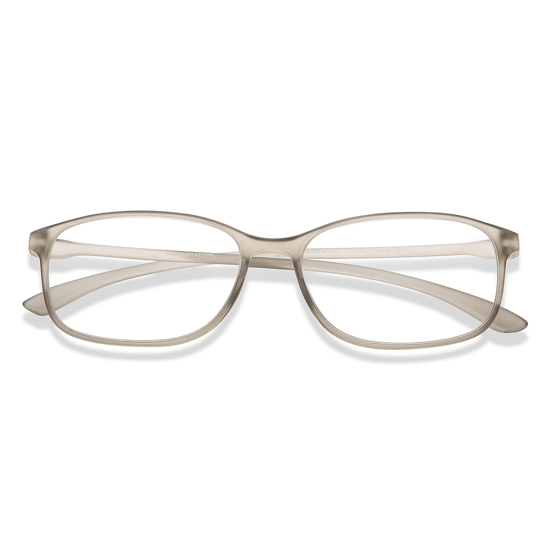 Lenskart READERS Gray Light Gray Full Rim Rectangle Lenskart READERS LR E13698 Only for 1 75 Prefitted Powers left side