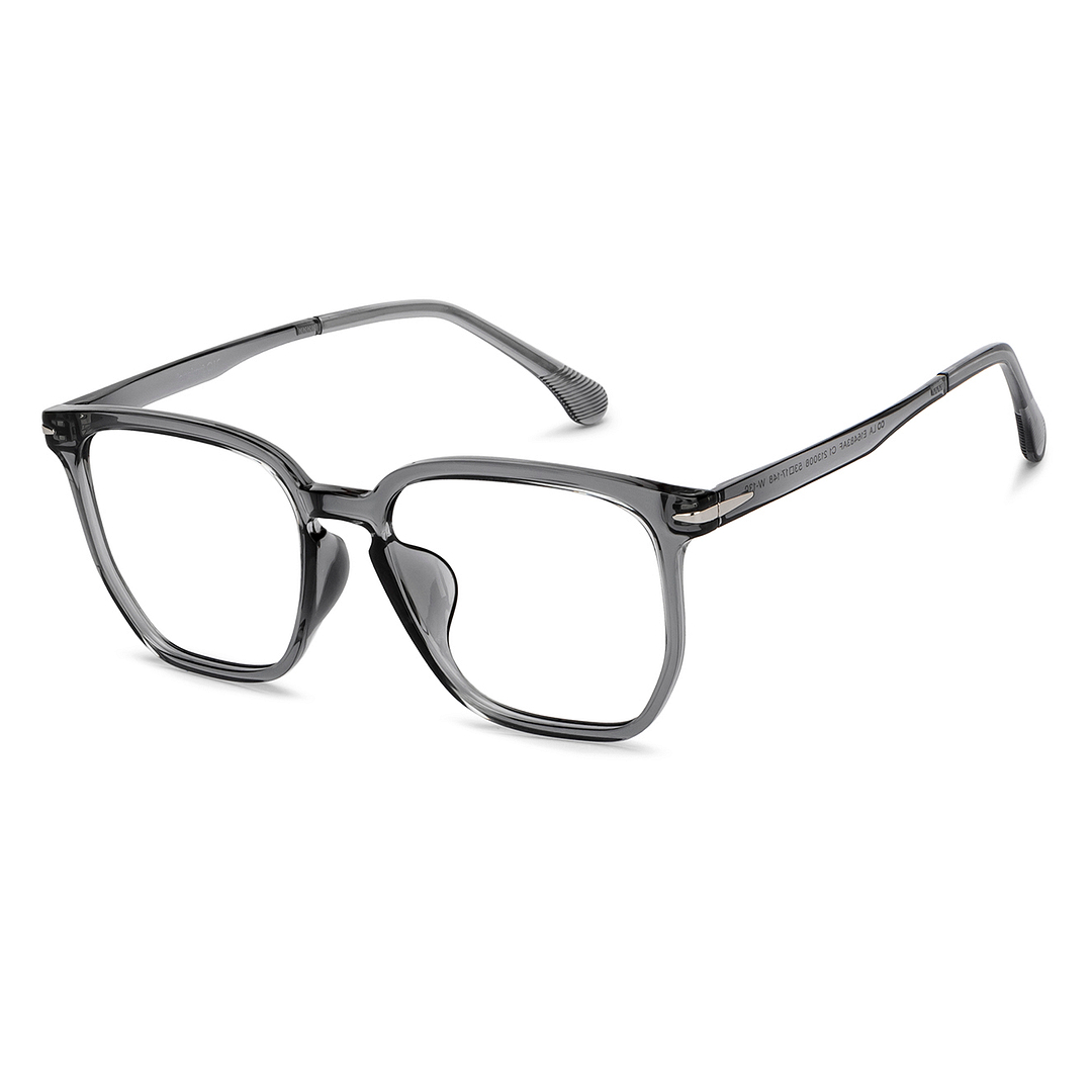 Lenskart Air Gray Transparent Full Rim Square right side