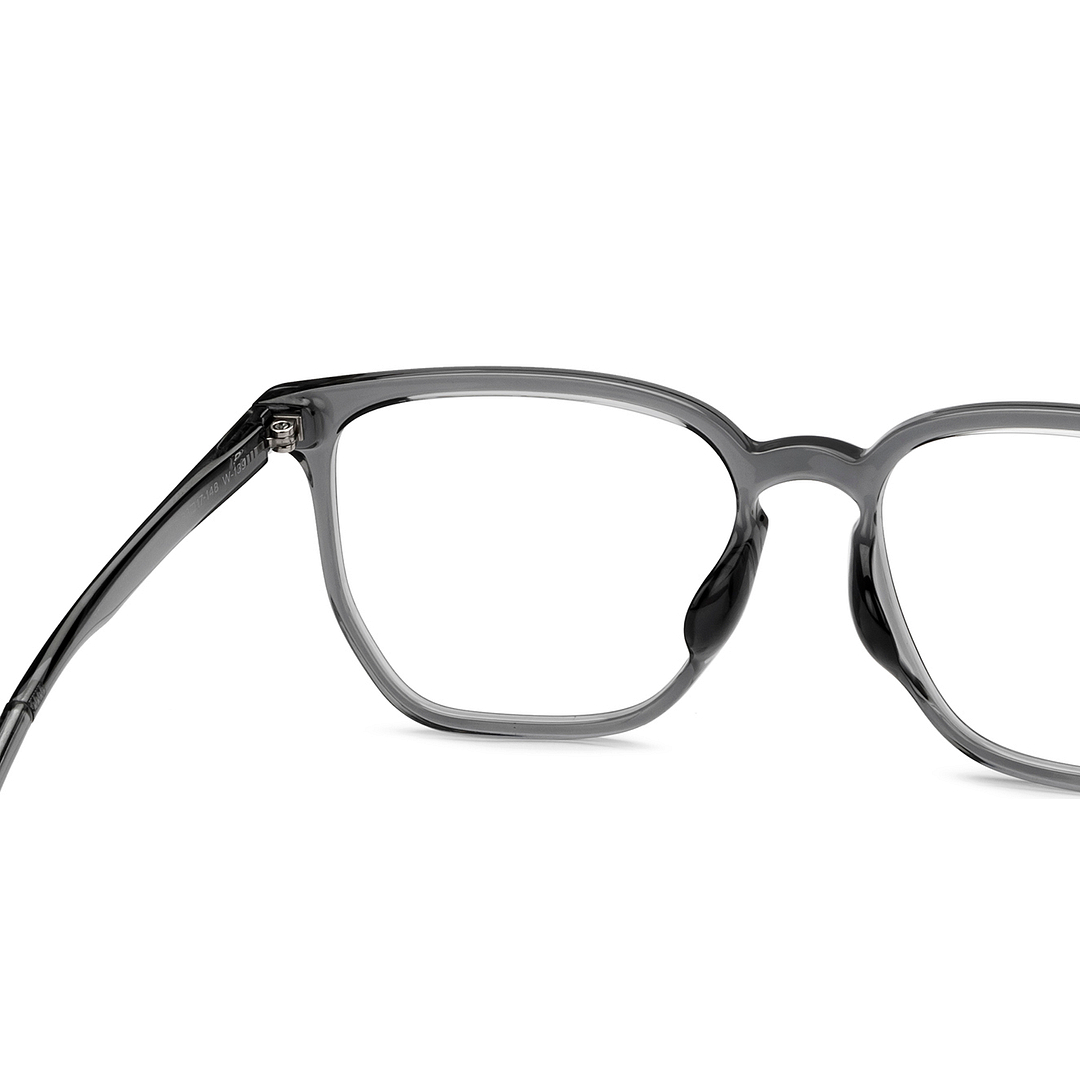 Lenskart Air Gray Transparent Full Rim Square right side