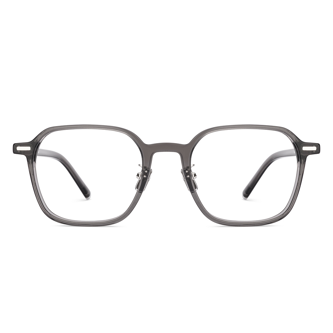 Lenskart Grey Transparent Full Rim Geometric right side