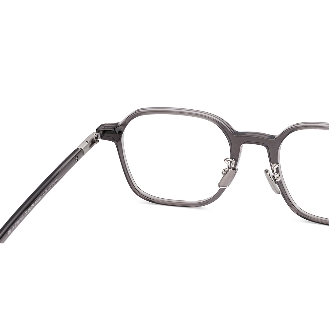 Lenskart Grey Transparent Full Rim Geometric right side