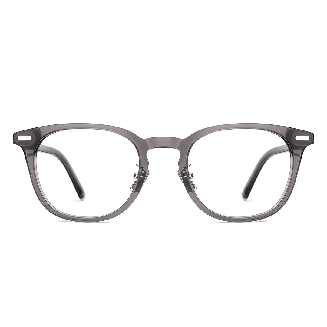 Lenskart Grey Transparent Full Rim Round right side