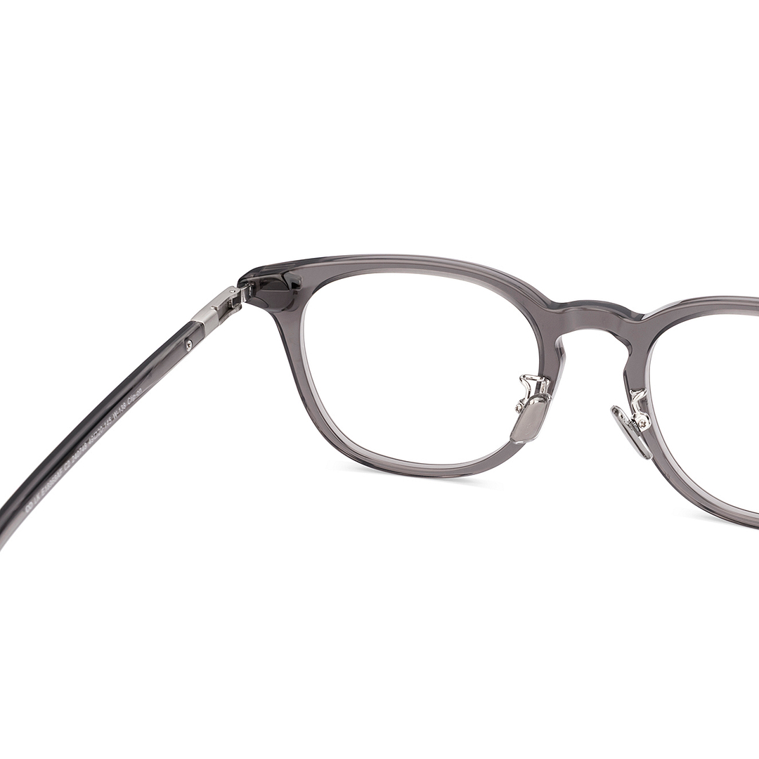 Lenskart Grey Transparent Full Rim Round right side