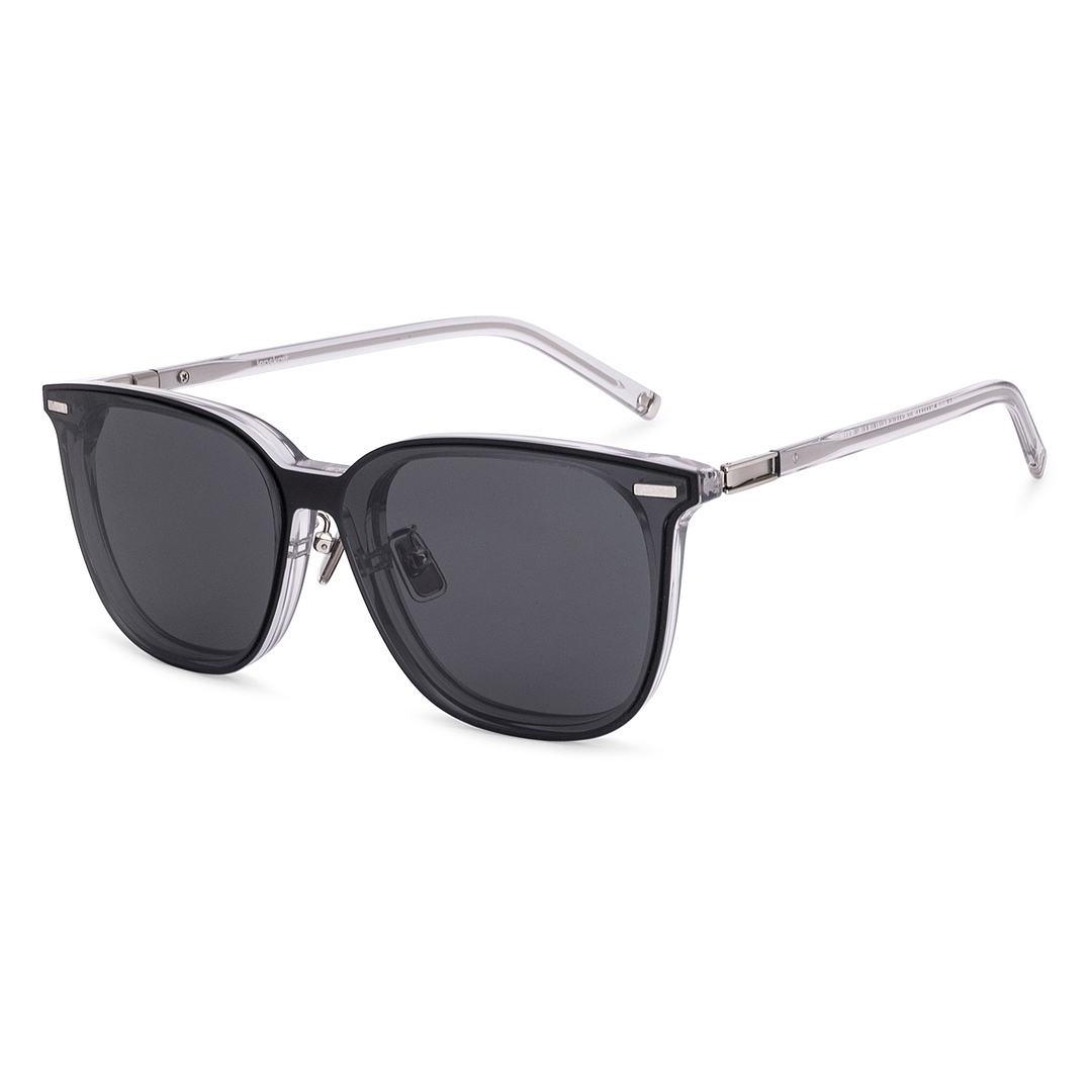 Lenskart Grey Transparent Full Rim Square right side