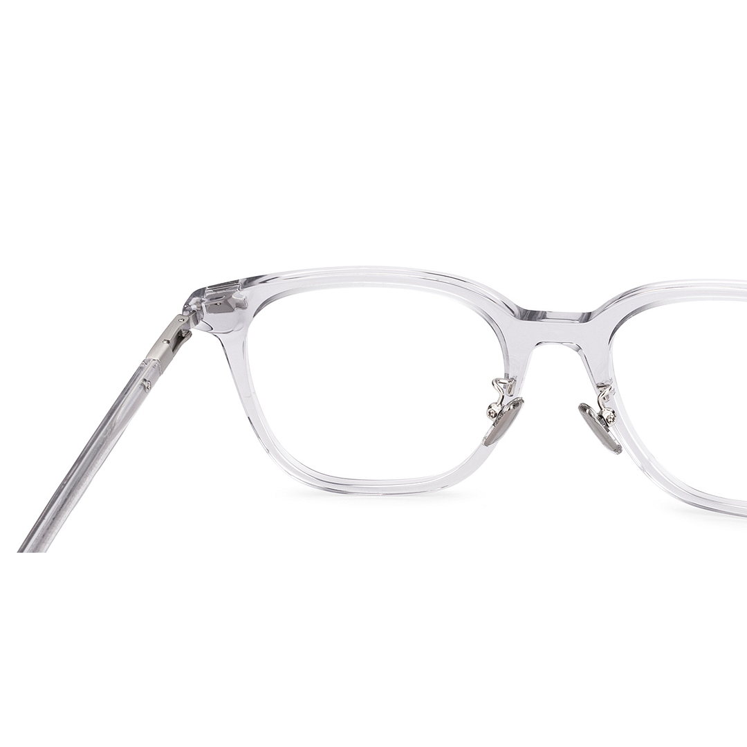 Lenskart Grey Transparent Full Rim Square left side