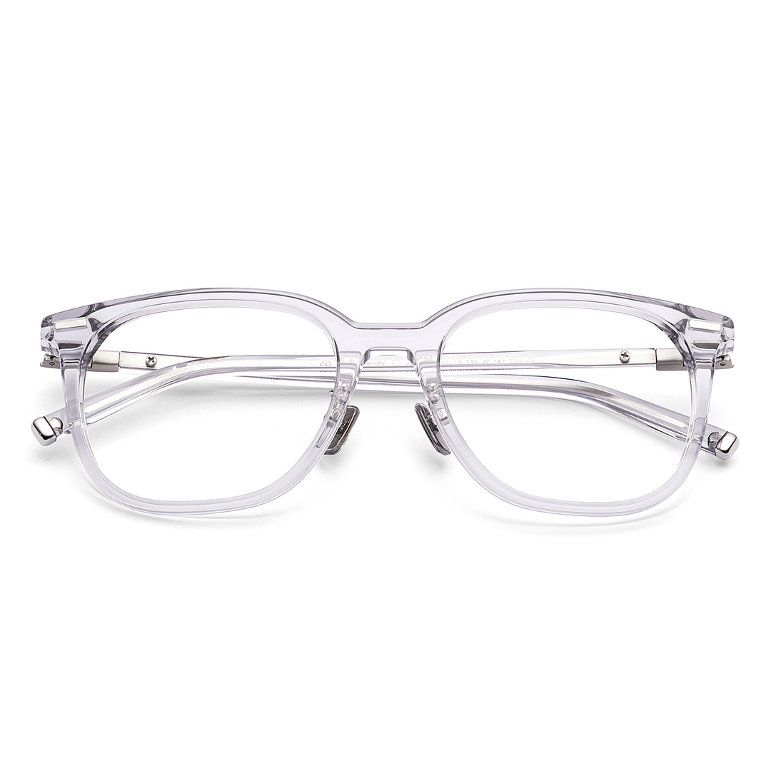 Lenskart Grey Transparent Full Rim Square left side