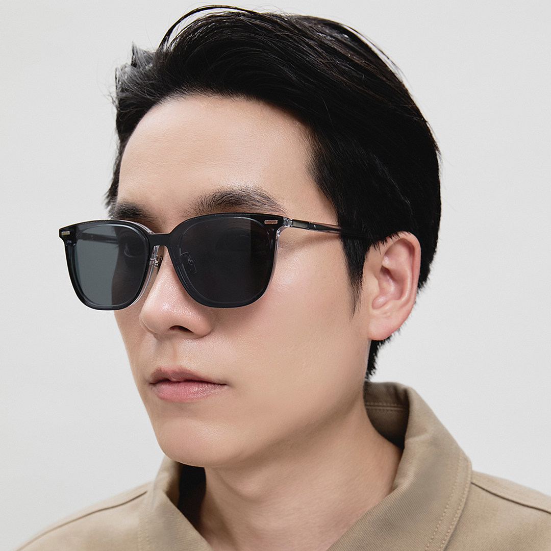 Lenskart Grey Transparent Full Rim Square left side