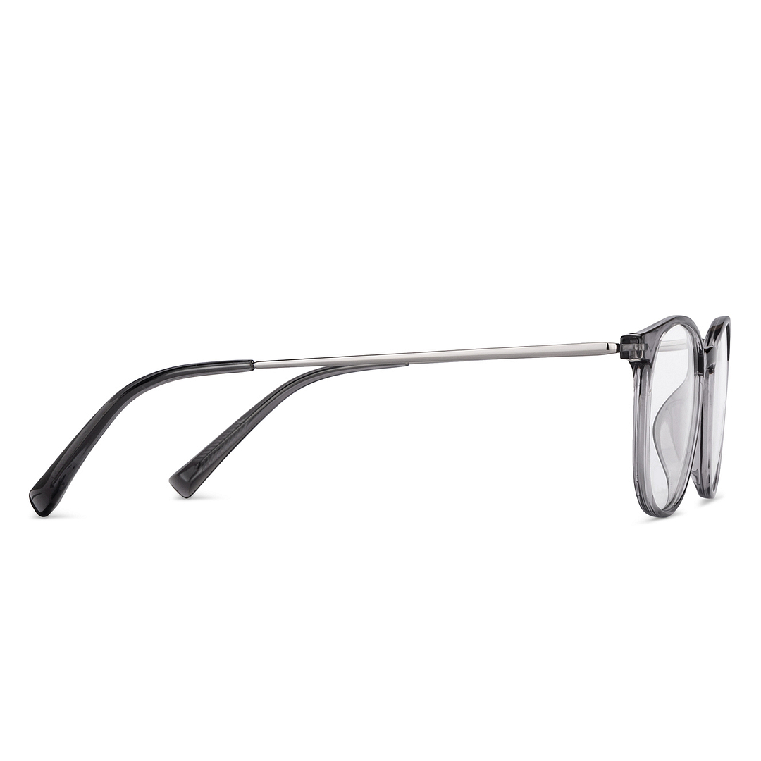 Lenskart Air Online Gray Transparent Full Rim Round left side