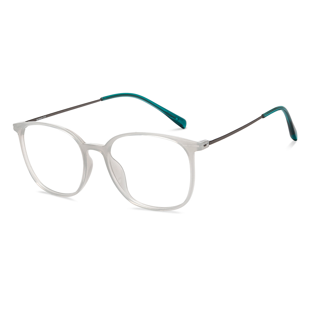 Lenskart Air Online Gray Transparent Full Rim Round right side