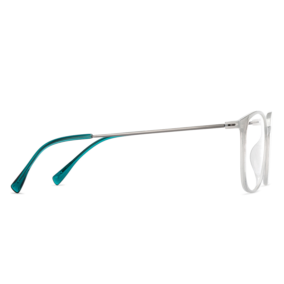 Lenskart Air Online Gray Transparent Full Rim Round left side
