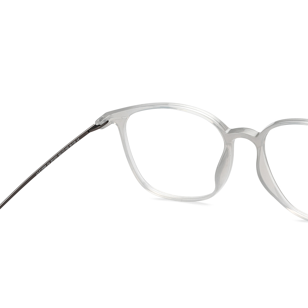 Lenskart Air Online Gray Transparent Full Rim Round right side