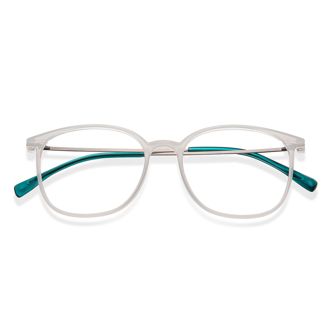 Lenskart Air Online Gray Transparent Full Rim Round left side