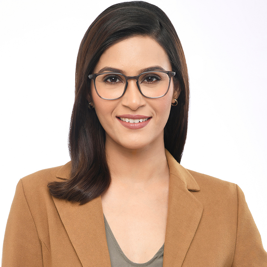 Lenskart Air Light Gray Full Rim Square right side