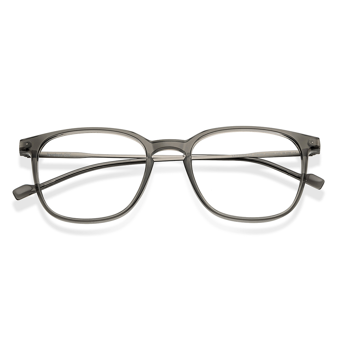 Lenskart Air Light Gray Full Rim Square left side