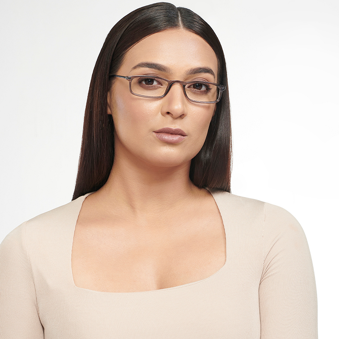 Lenskart READERS Gray Dark Gunmetal Full Rim Rectangle Lenskart READERS LR E13701 Only for 2 Prefitted Powers right side