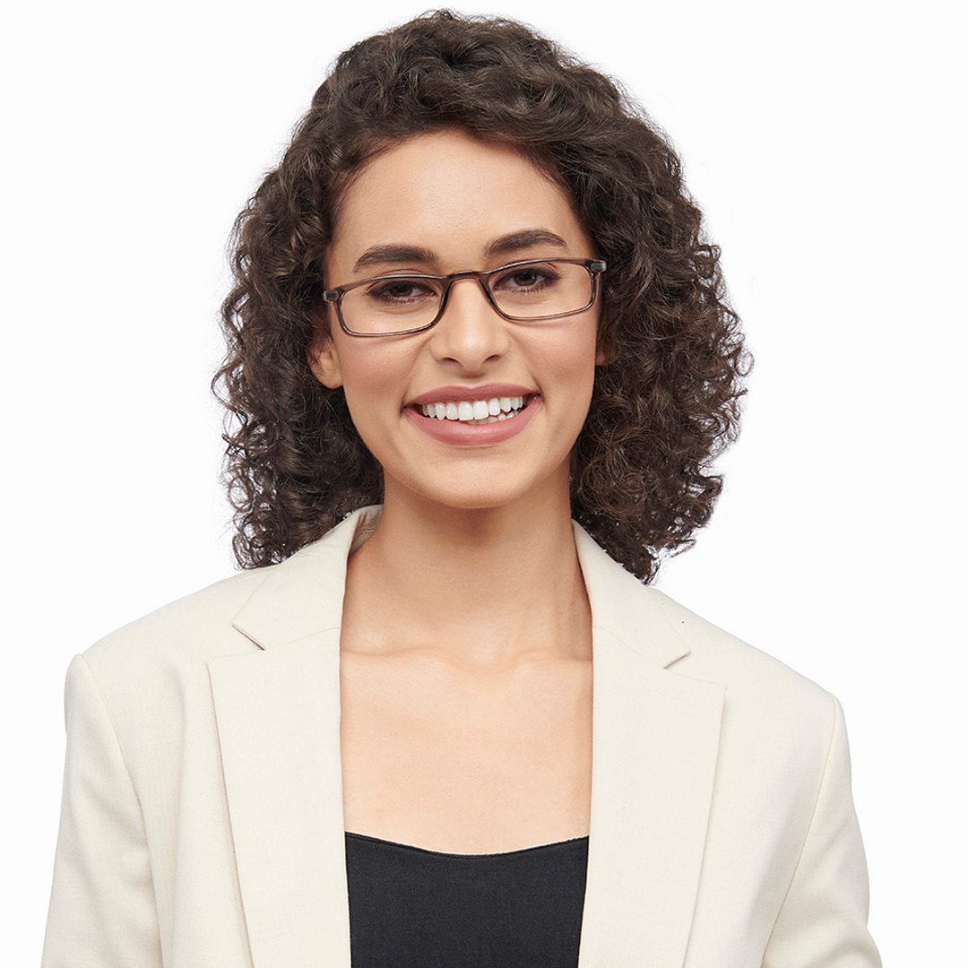 Lenskart READERS Gray Dark Gunmetal Full Rim Rectangle Lenskart READERS LR E13701 Only for 1 25 Prefitted Powers right side