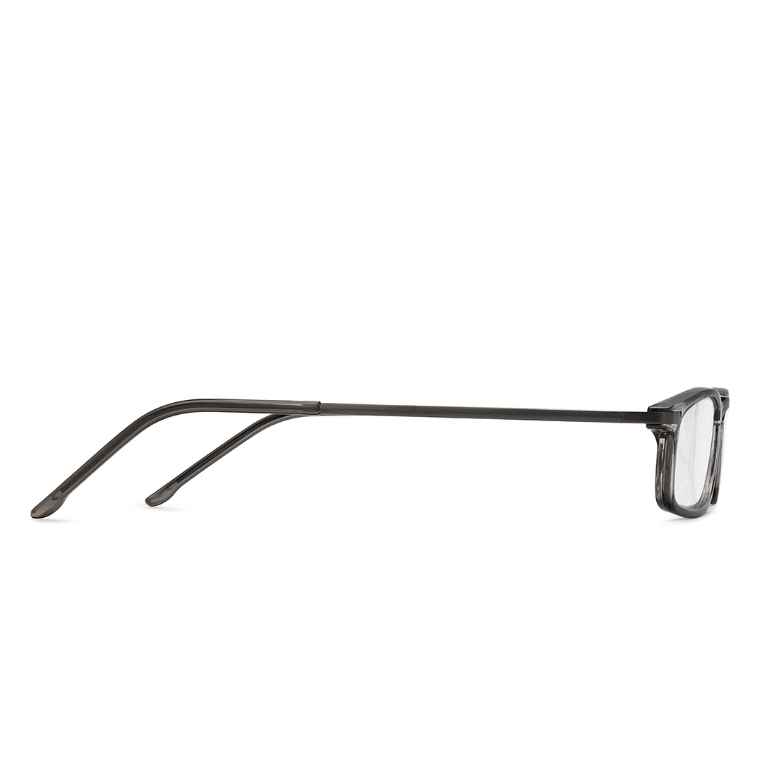 Lenskart READERS Gray Dark Gunmetal Full Rim Rectangle Lenskart READERS LR E13701 Only for 2 25 Prefitted Powers left side