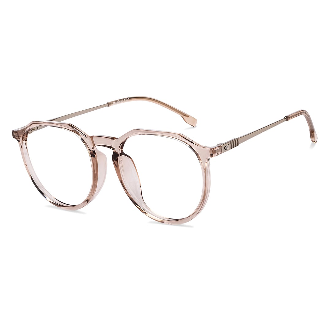 Lenskart Air Online Gray Transparent Full Rim Round right side