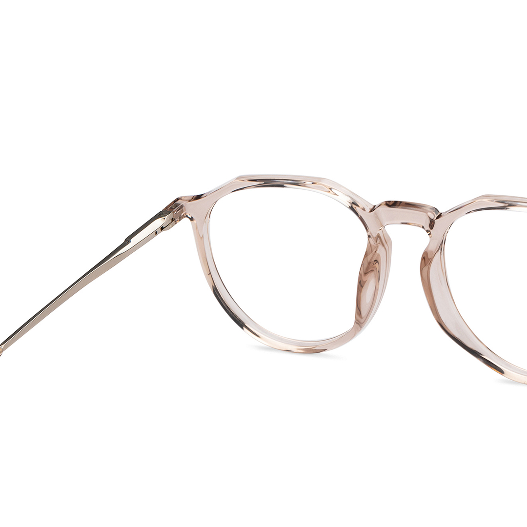 Lenskart Air Online Gray Transparent Full Rim Round right side