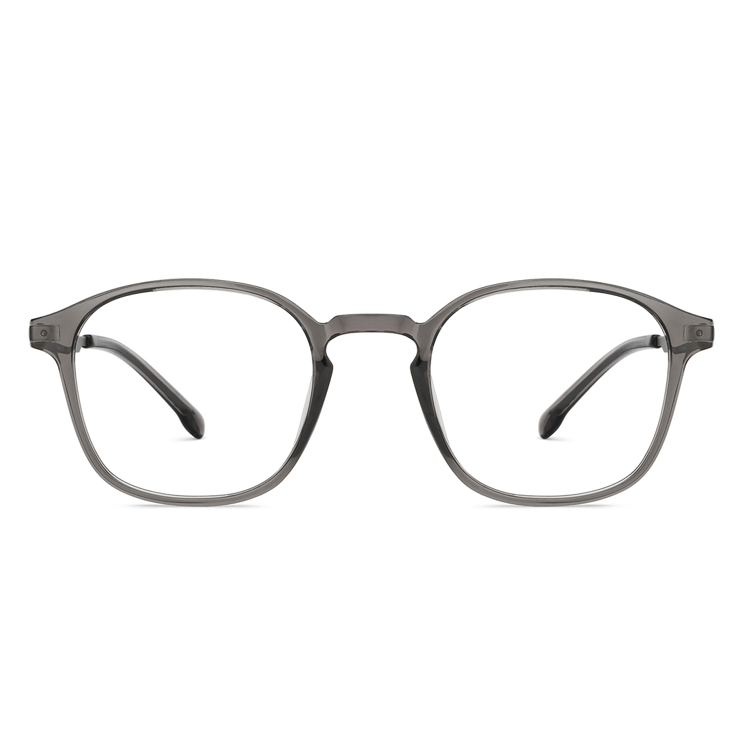 Lenskart Air Online Gray Transparent Full Rim Round left side