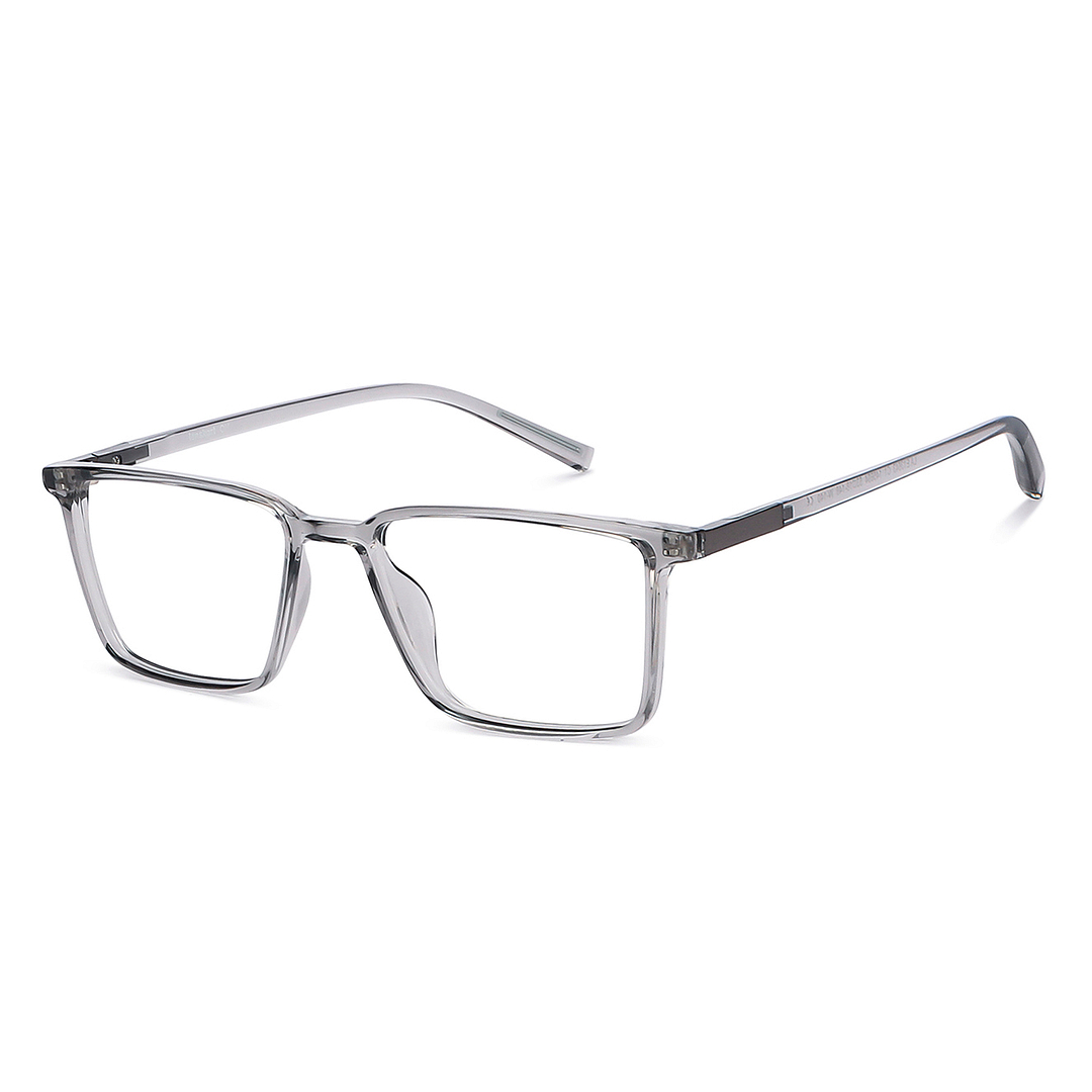 Lenskart Air Gray Transparent Full Rim Square left side