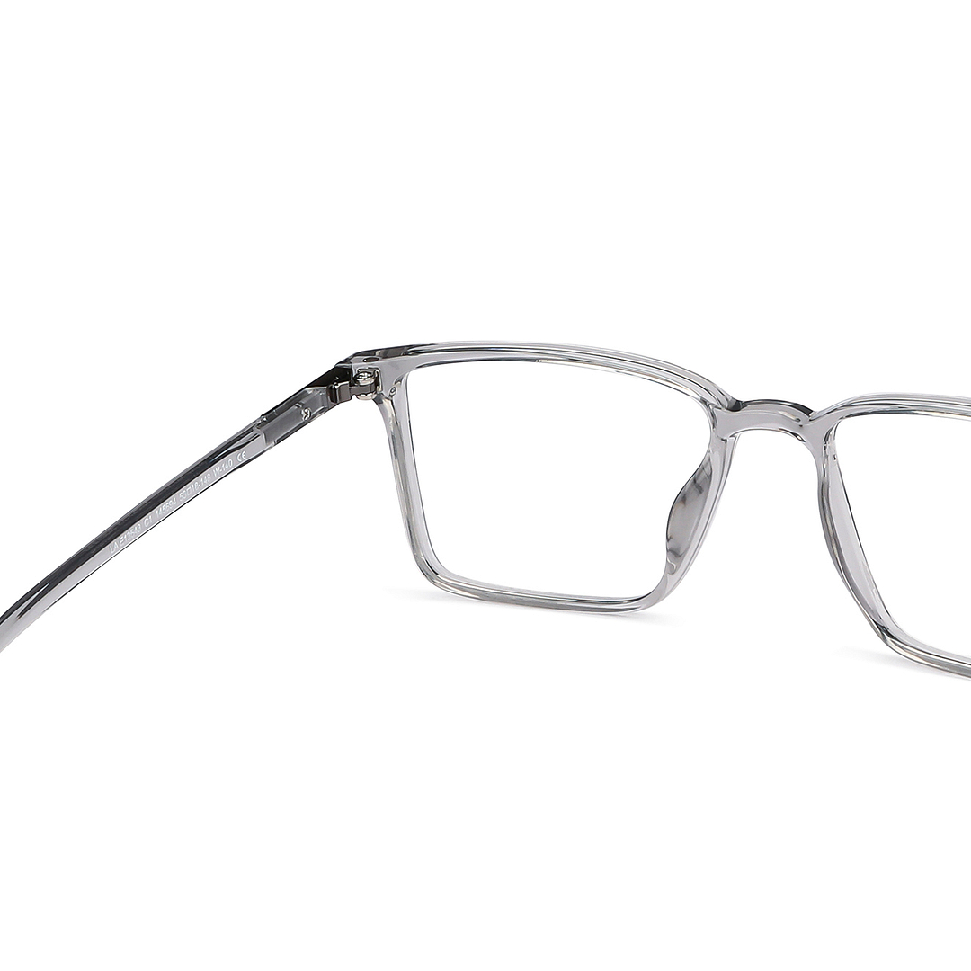 Lenskart Air Gray Transparent Full Rim Square right side