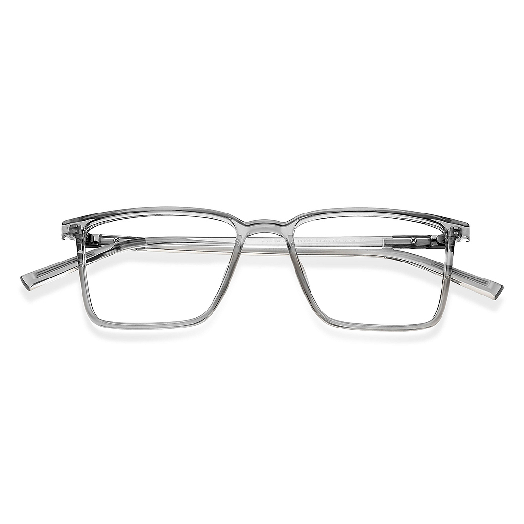 Lenskart Air Gray Transparent Full Rim Square left side