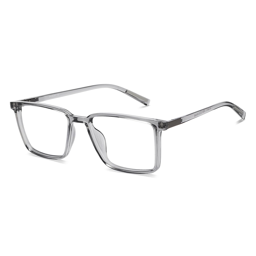 Lenskart Air Gray Transparent Full Rim Square right side