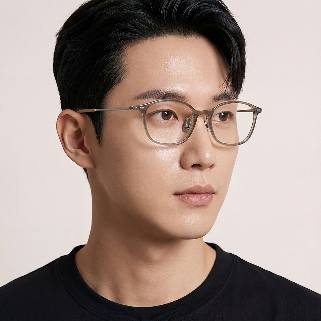 Lenskart Gray Transparent Full Rim Rectangle right side