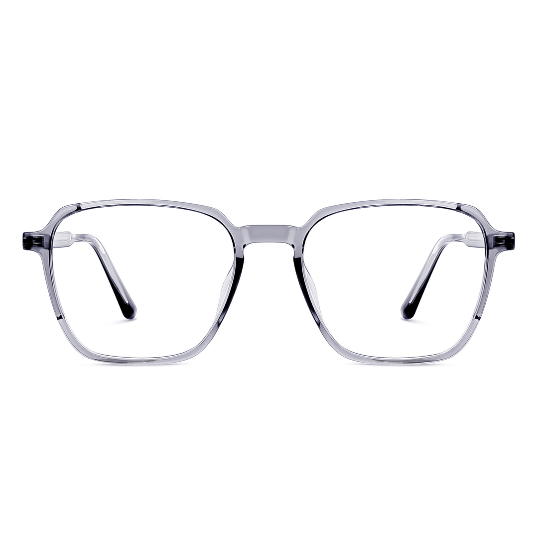 Lenskart Air Gray Transparent Full Rim Square left side