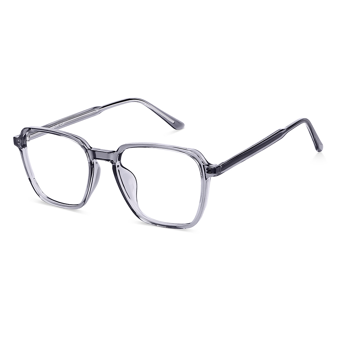 Lenskart Air Gray Transparent Full Rim Square left side