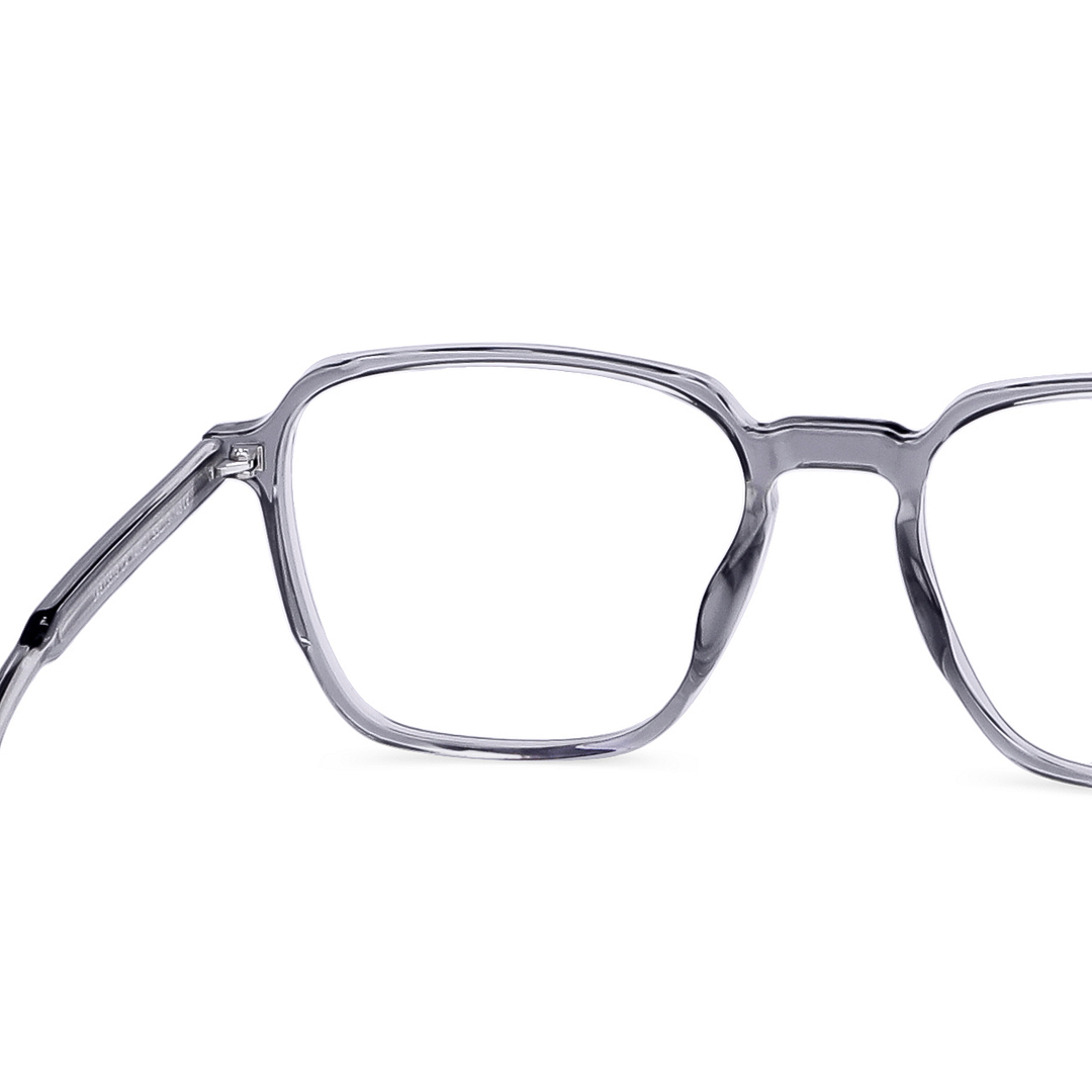 Lenskart Air Gray Transparent Full Rim Square left side