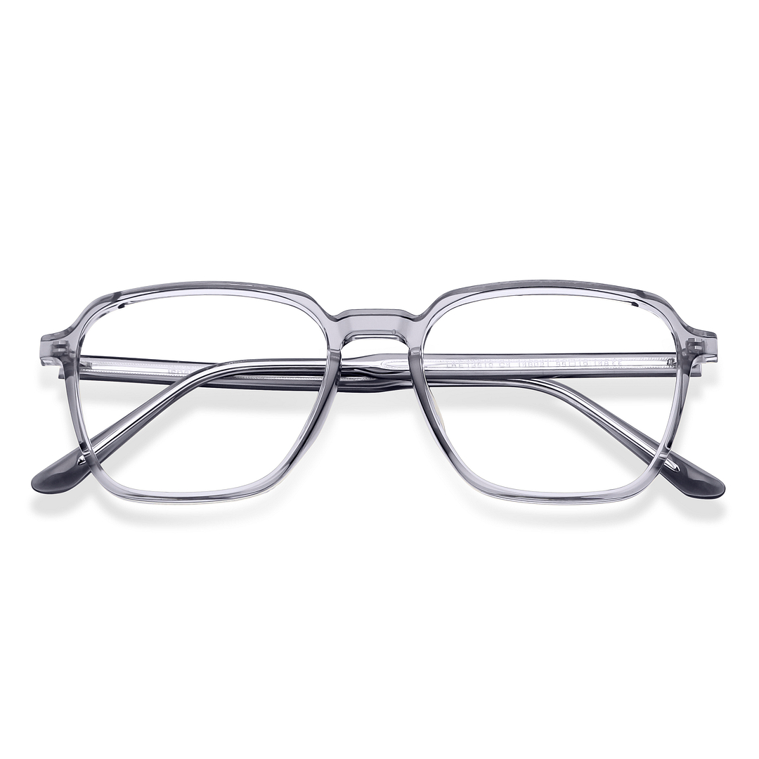 Lenskart Air Gray Transparent Full Rim Square right side