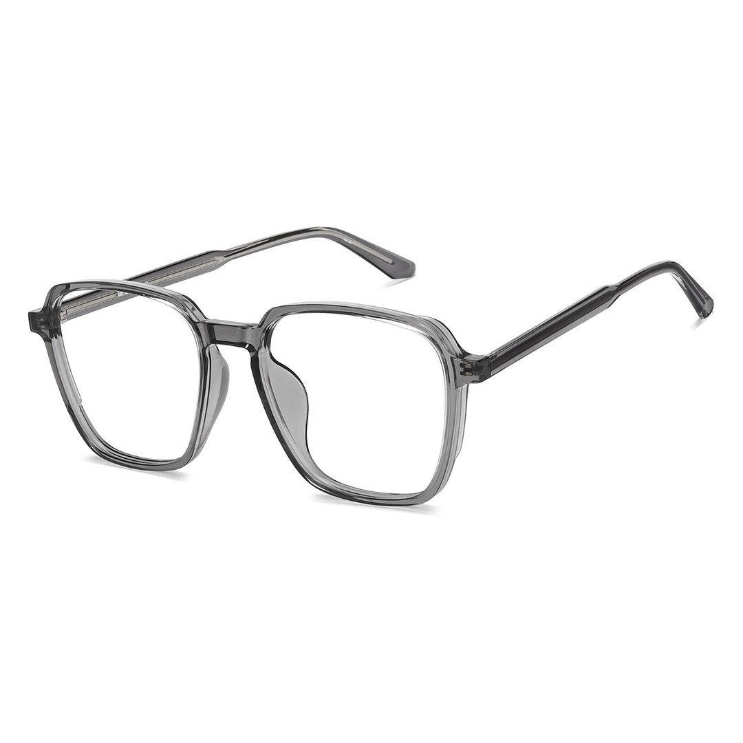 Lenskart Air Gray Transparent Full Rim Square left side