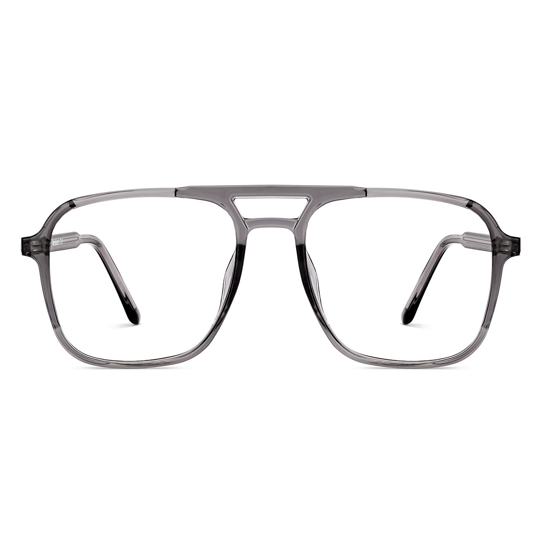 Lenskart Air Gray Transparent Full Rim Square right side